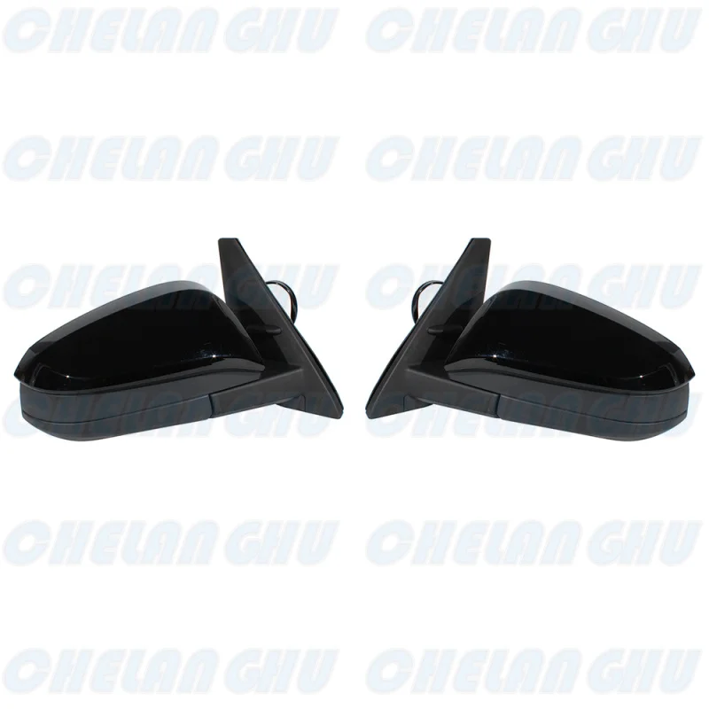 For Toyota 4Runner 2014 2015 2016 2017 2018 2019 2020 2021 1 Pair 5 Pins Black Painted Heated Power Adjust Mirror Assembly