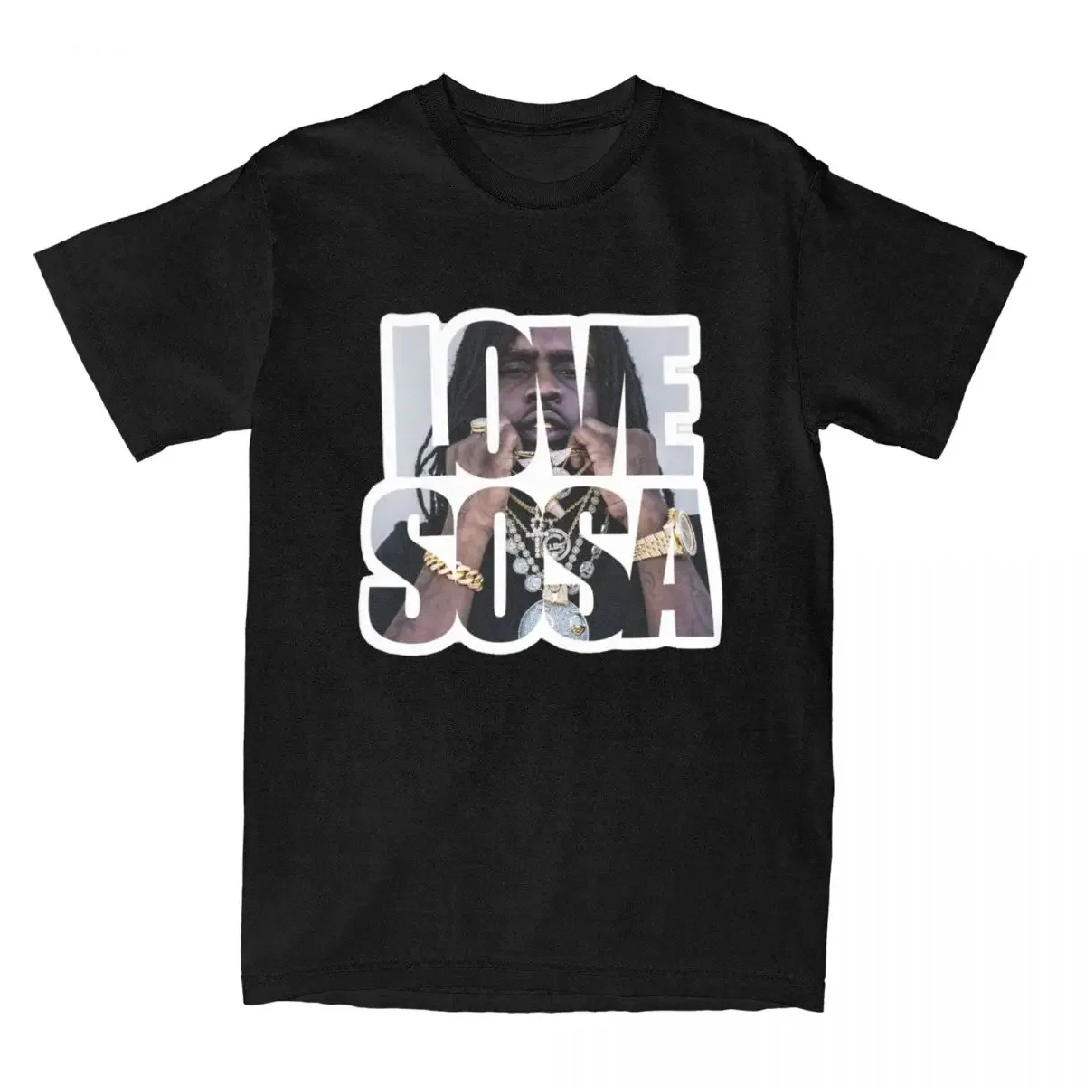 Round Collar Cotton Love Sosa Short Sleeve Tee Shirt Summer Clothing Cool in Sosa We Trust Chief Keef T-Shirts Men Clothing Top