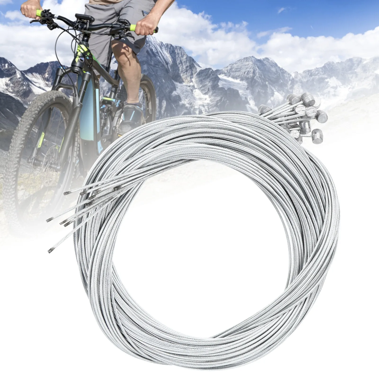 Elektrokabel aus Metall, 2,5 m Länge, 1,6 mm dick, elektrisches hinteres Kabel, Bremsleitung, Fahrradzubehör