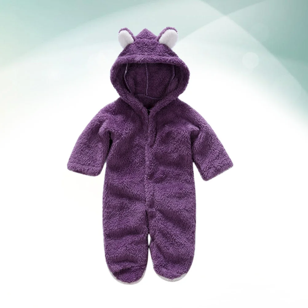 

Baby Jumpsuits Purple Winter Warm Cartoon Animal Climbing Suit Infant Toddler 3-6m Toddler Outfits Baby Jumpsuits