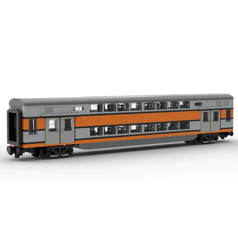 Stadsvoertuig Model Moc Bouwstenen Treinwagon Rame Vb2n Sncf﻿ Technologie Blokken Geschenken Kerstspeelgoed Diy Sets Assemblage