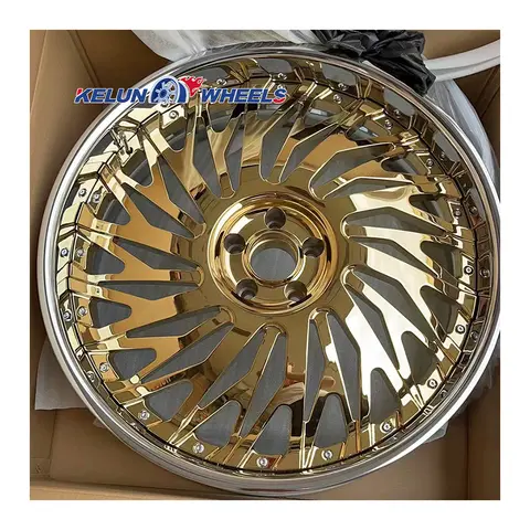 Wklęsłe felgi złote chromowane 22 24 cali aluminiowe felgi samochodowe piasty felg 20 22 24 26 Forgiato