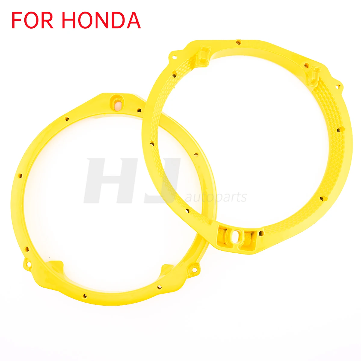 2pcs Car Aluminum Speaker Pad Mount Adapter Socket Ring Mat Stand 6.5