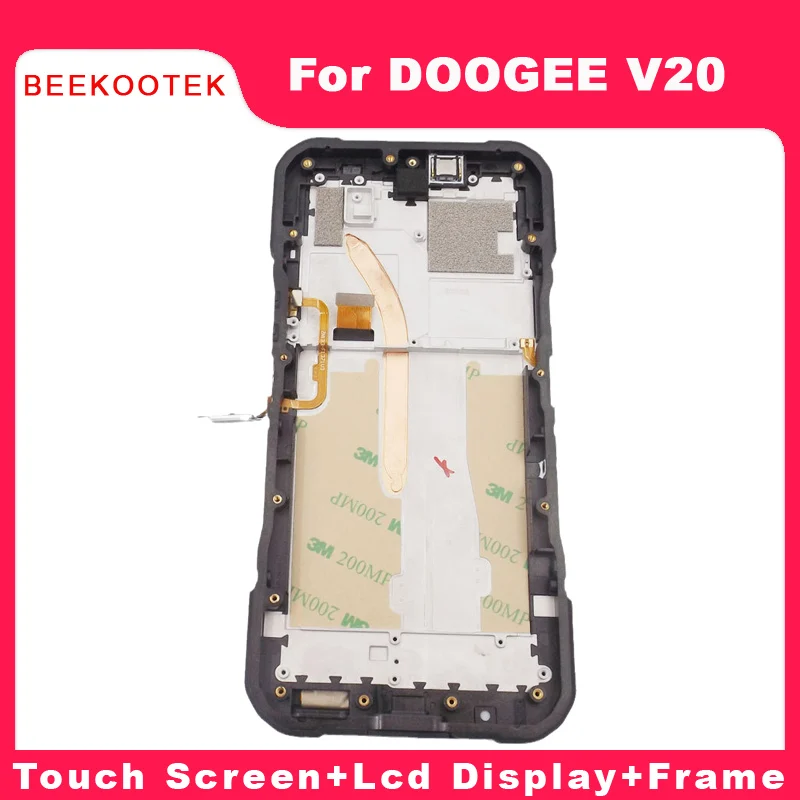 Imagem -04 - Original Doogee V20 Display Lcd Mais Touch Screen Digitzer Montagem com Frame Reparação Acessórios de Substituição Parte para Doogee V20 Novo