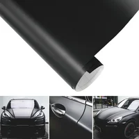 Rollo de película adhesiva de vinilo negro mate de primera calidad para coche, pegatina para vehículo, embellecedor para carrocería, película decorativa para motocicleta, sin burbujas de aire