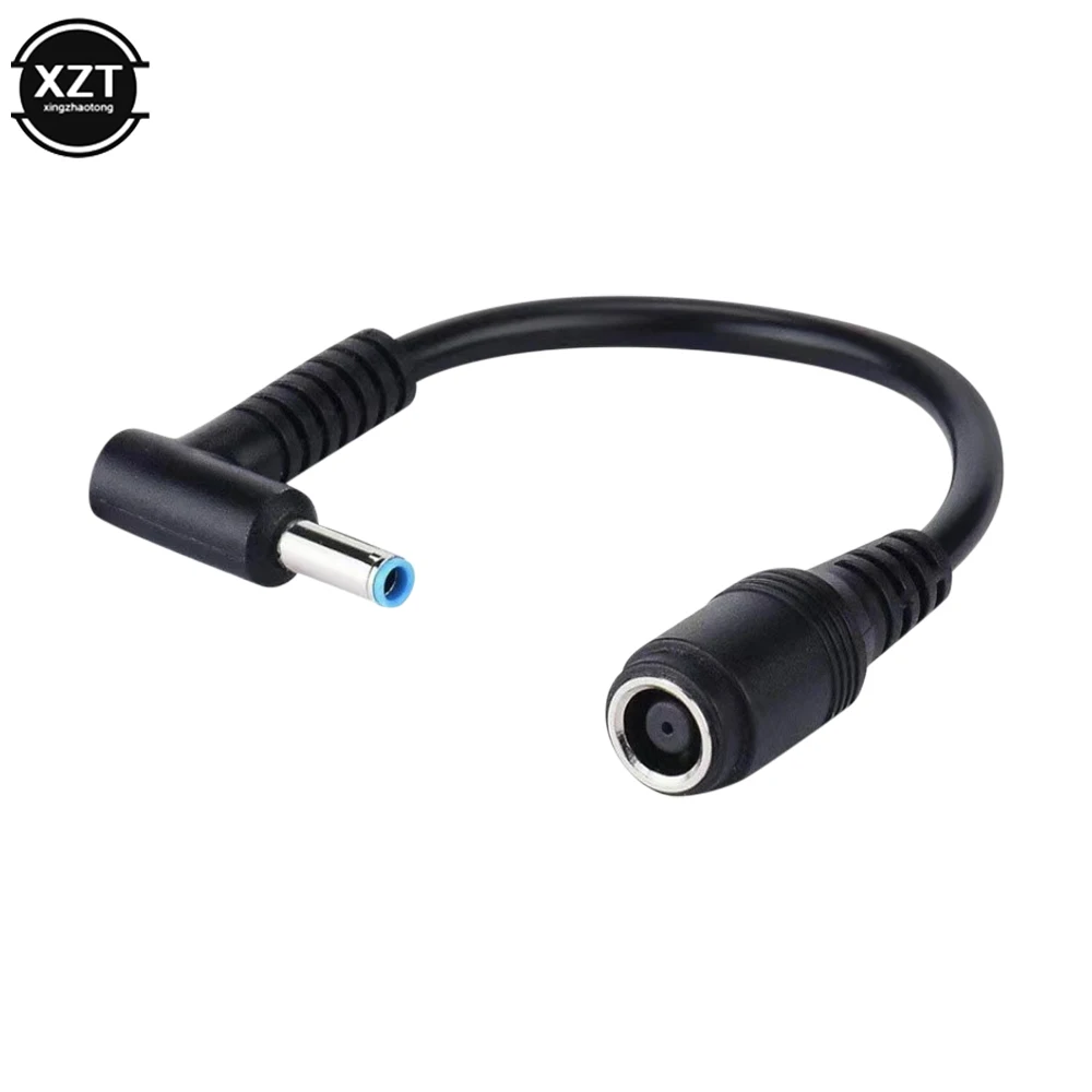 1pc 7.4mm To 4.5mm DC Power Charger Converter Great Replacement DC Adapter Connector Cable For HP Dell Blue Tips