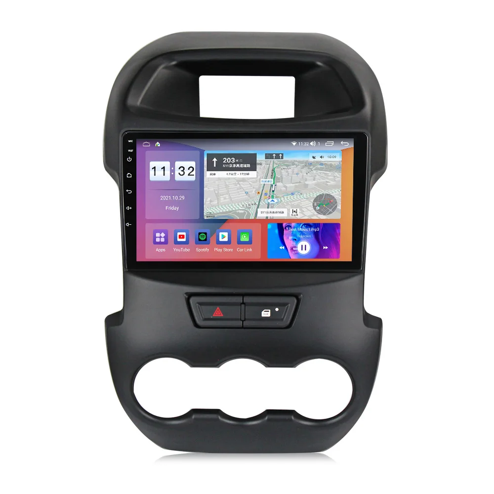 

Mekede Wireless 4G LTE Car Stereo With Reverse Camera For Ford Ranger 2011-2016 Car Audio Accessories With BT GPS DAB