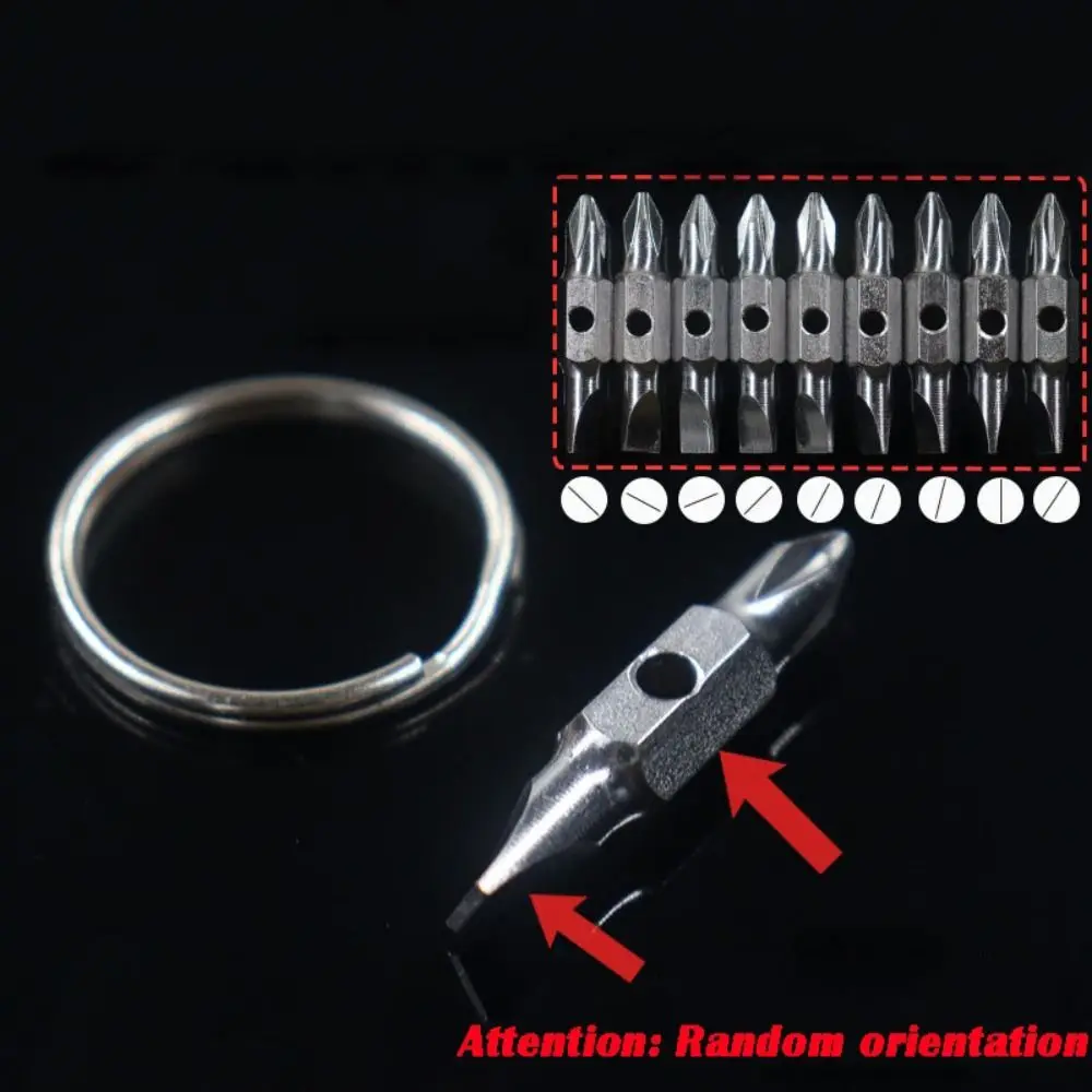 Portachiavi portatile portachiavi cacciavite multifunzione tascabile strumenti di rimozione della vite strumento di riparazione Gadget Mini cacciavite