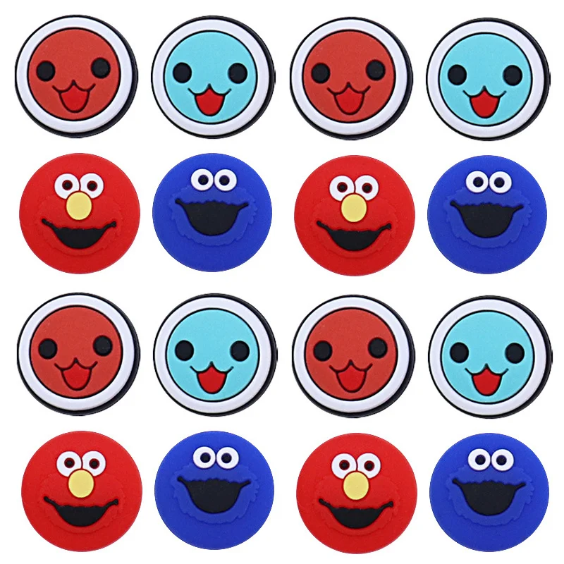 Soft Silicone Thumb Stick Grip Caps para Nintendo Switch, Joycon, Console Controller, Gamepad Cap para Switch Lite, Joystick Case, 4pcs