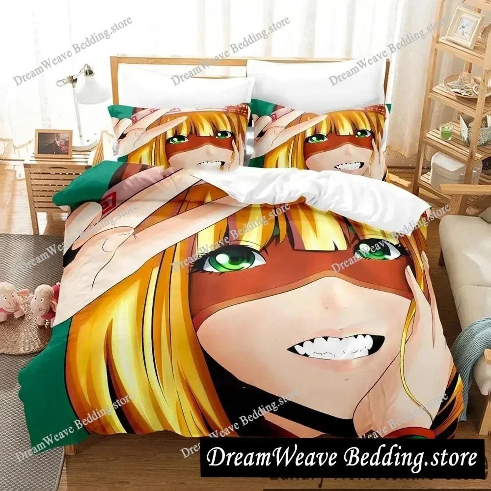 

Prison School Luxury Bedding Set Japan Anime Cartoon Duvet Cover Set Comforter Bedspread Twin Single Size Printed Home Textile