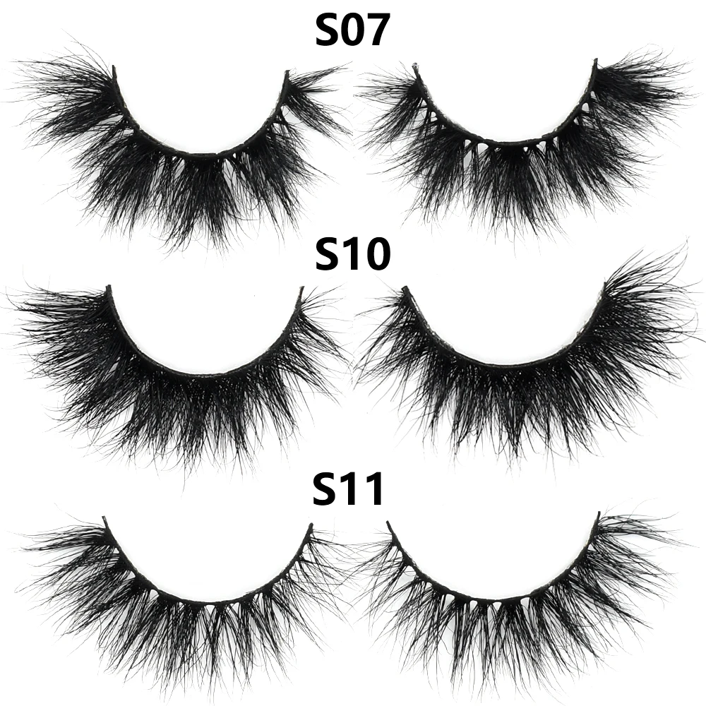 FOXESJI Make-up Nerz Wimpern Flauschige weiche volle gefälschte Wimpern Dicke falsche Wimpern Wispy Lash Extension Natürliche 3D-Augen-Nerzwimpern – Detail 21