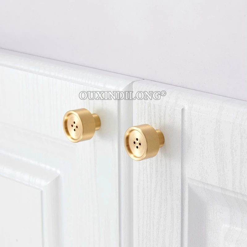 HOT 20PCS Solid Brass Furniture Pulls Handles Drawer Knobs Cupboard Wardrobe Bookcase Closet Dresser Cabinet Pulls Knobs