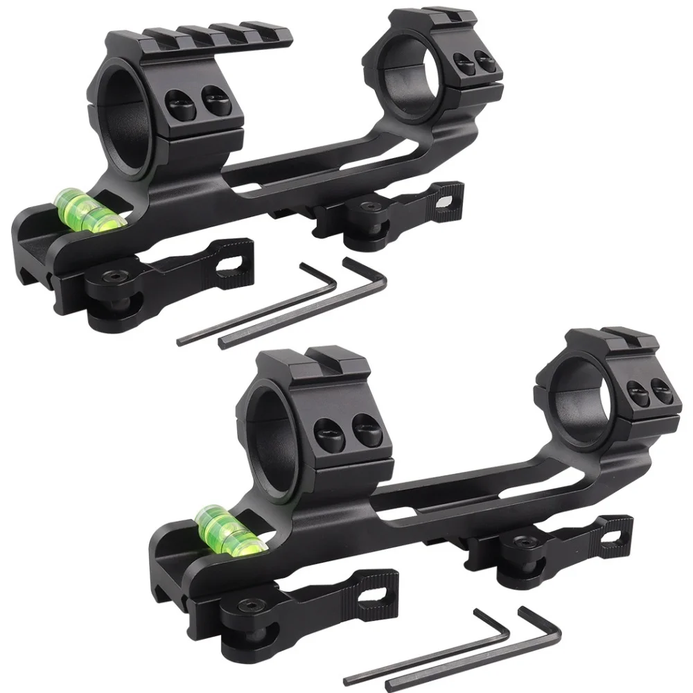 

Quick Release One Piece Scope Mount 1"/30mm Cantilever Mount with Bubble Level, Picatinny Rail Scope Mount for AR15 Hunting