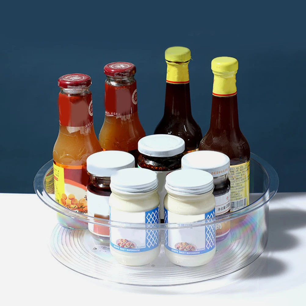 

Rotating Storage Tray Rack Condiment Seasoning Container Outdoor Catering Holder Serving Acrylic Kitchen Spice
