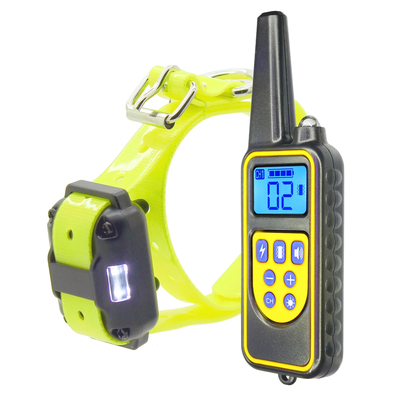 Waterproof Rechargeable 880 Remote Control Dog Training Collar with LCD Display for Pet - Shock Vibration Sound 433 Mhz Support