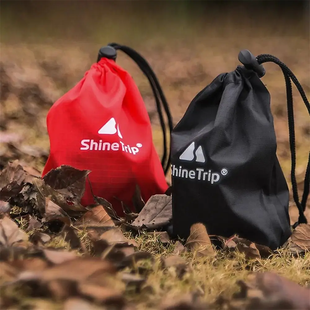 

Drawstring Pouch Bag Camping Storage Bag Hanging Nail Multifunctional Hiking Organizer Wind Rope Buckle Ultralight