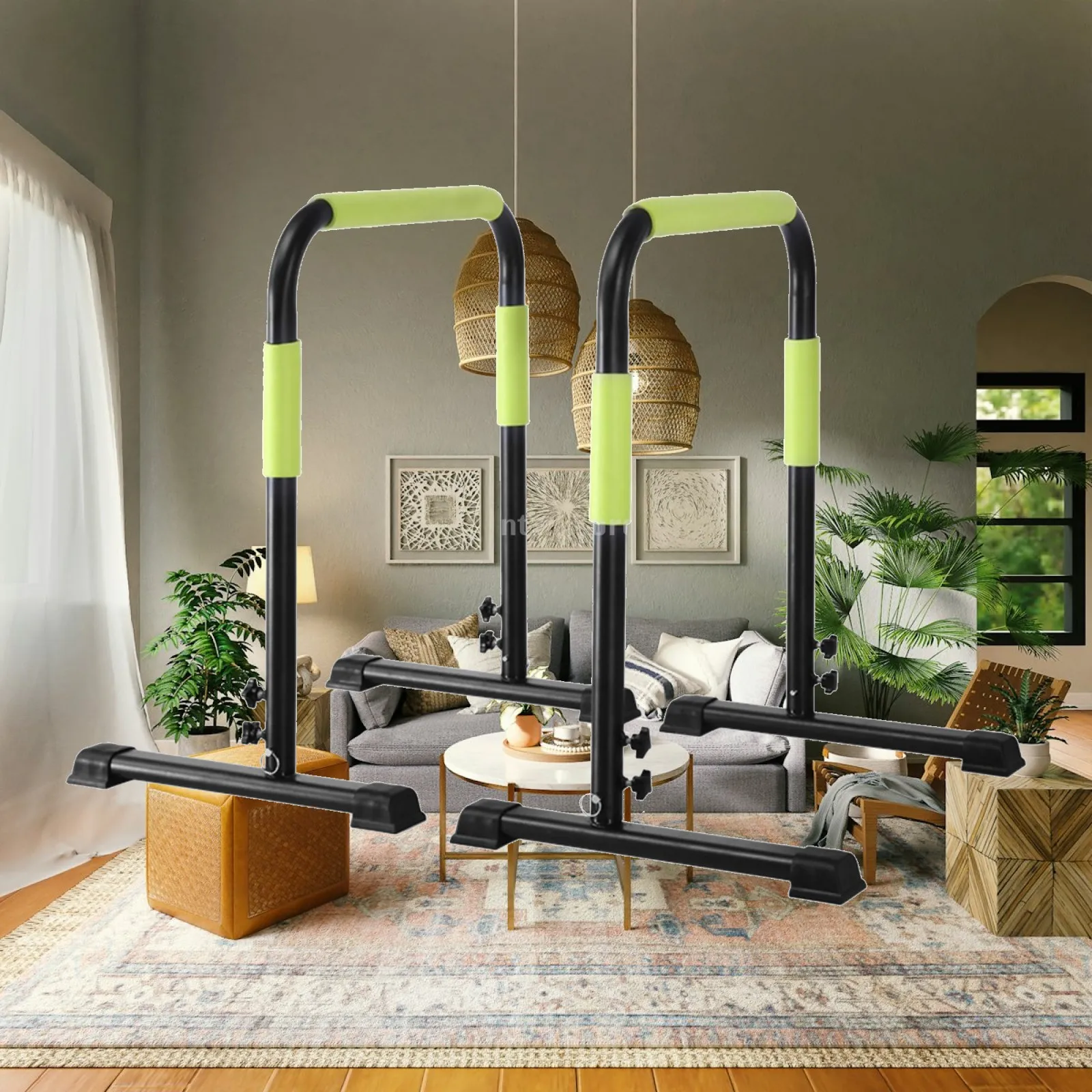 portable-pull-up-bar-multifunctional-exercise-stand-with-foam-grips-space-saving-fold-design-strength-training-bar-for-indoors