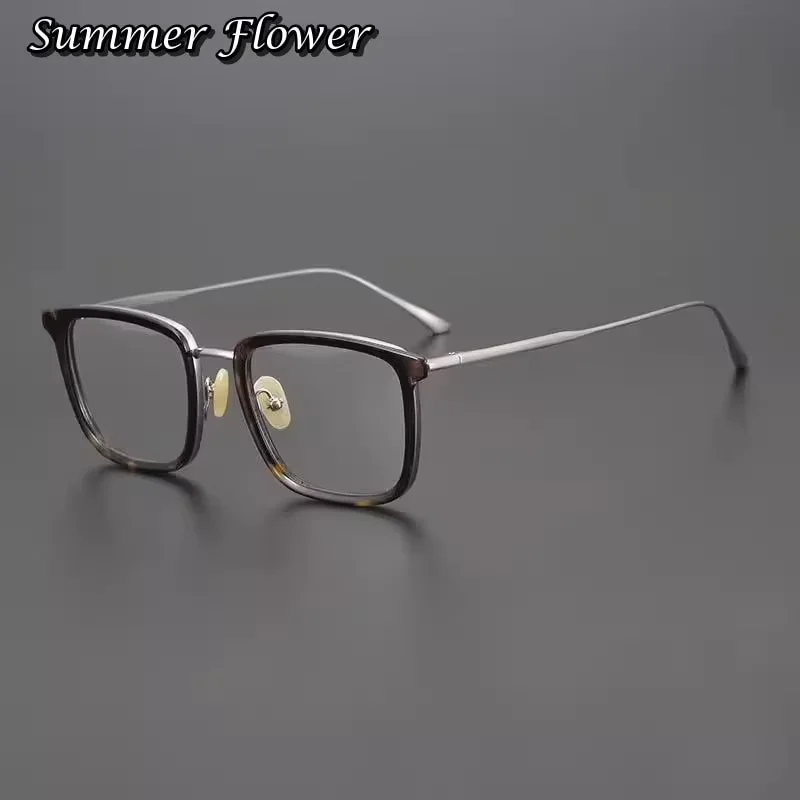 

Top Quality Glasses Frame Acetate Circle Titanium Temple High End Optical Eyewear for Men and Women Fashion Trend Style Glasses