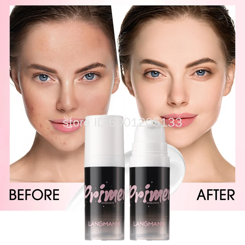 LANGMANNI New Face Primer Concealer Invisible Pore Oil-control Matte Longlasting Makeup All Day Smoothing Reduce Shine Cosmetics