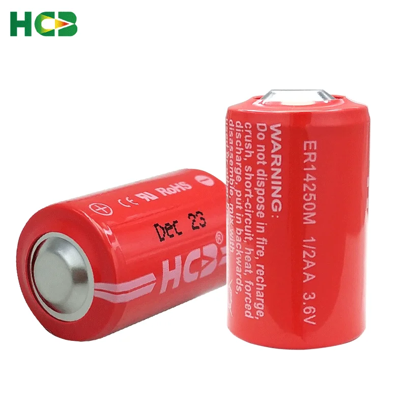 HCB ER14250M Add PH2.0 Plug Disposable Lithium Battery Electronic Tag Temperature Control Smoke Detector Pancreatic Pump