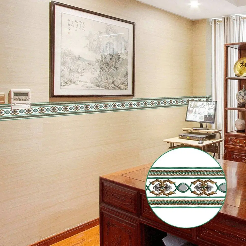 DIY 10 Meter Wall Base Thickened Self Adhesive Wall Sticker Anti-collision Soft Decoration Strips Bedroom
