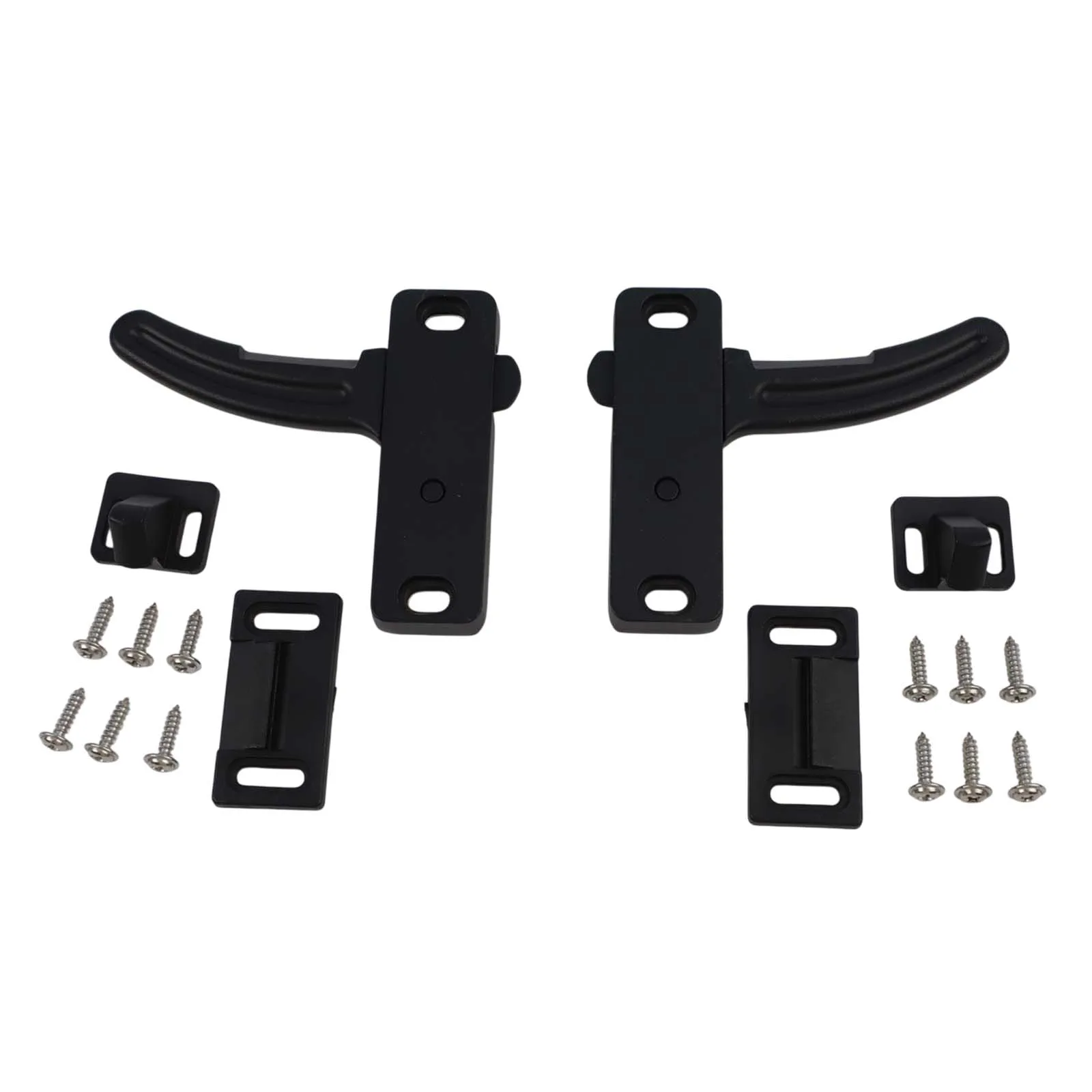 

Комплект черных ручек для ремонта дома, простая установка, сменная ручка для экрана, аксессуар для дверной ручки, высококачественная установка