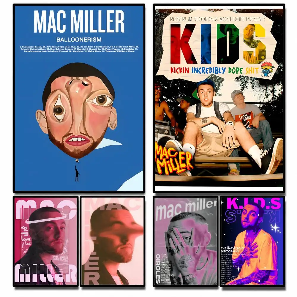 Singer Mac Miller Poster High-definition poster stickers, suitable for bedroom, living room, home decoration