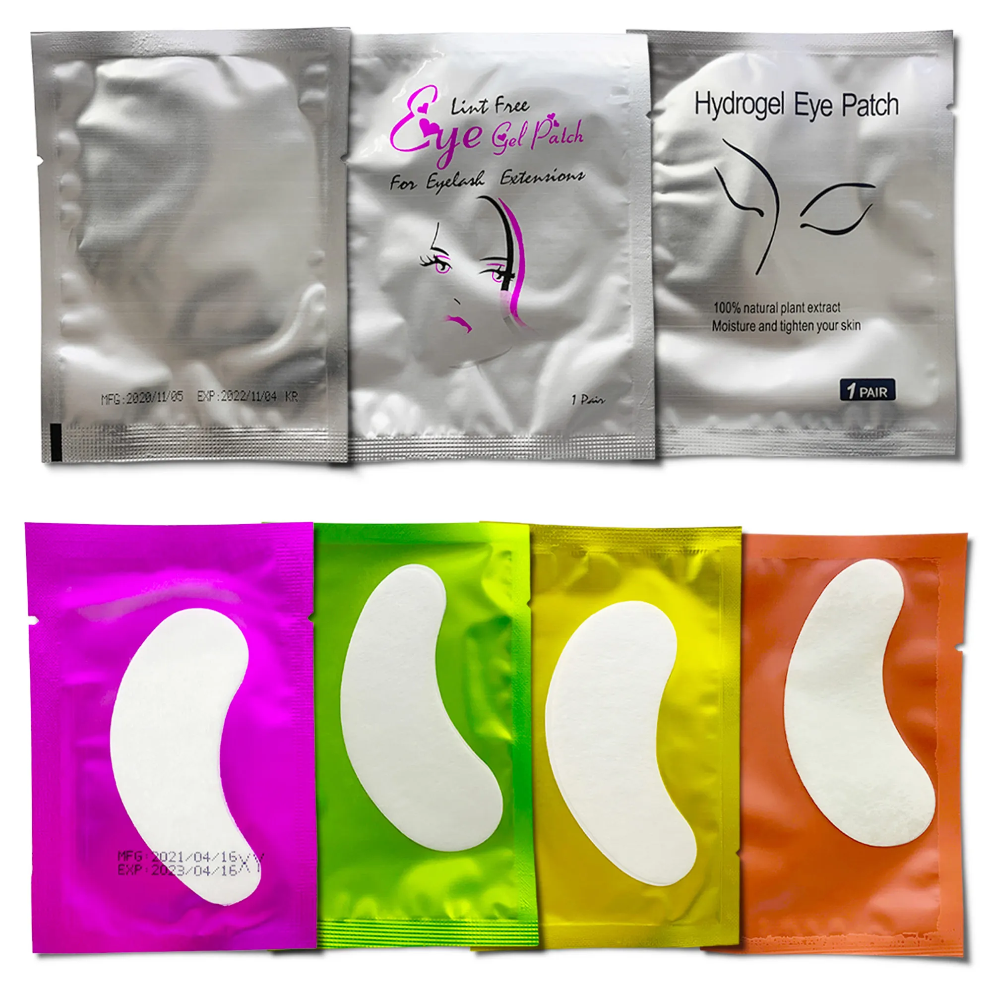 100 paia di carta per ciglia adesivo per Gel per gli occhi avvolgere Patch per ciglia Patch per Extension ciglia sotto i cuscinetti per gli occhi per innesto di strumenti per il trucco