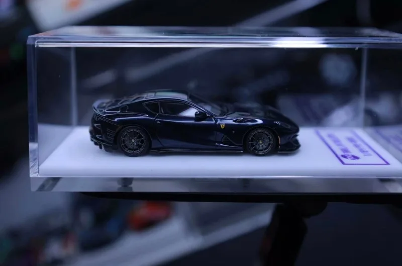 TOC Fuleme 1/64 812C Midnight Blue Resin Model Samochodu z Odlewu Ciśnieniowego, Kolekcja Zabawek Samochodowych, Prezent na Boże Narodzenie dla Chłopca