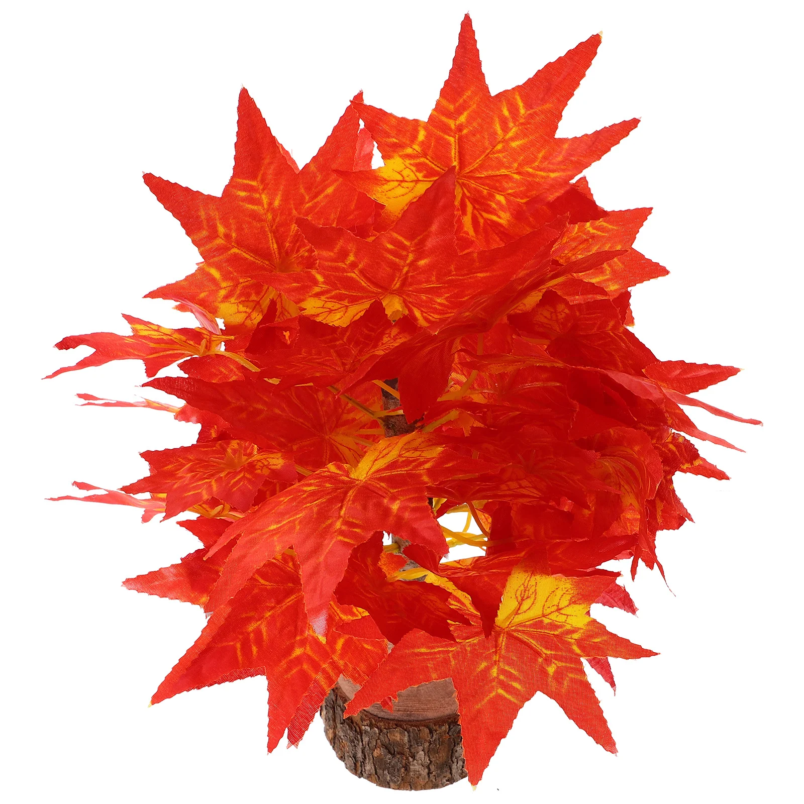 

1pc Simulation Maple Tree Bonsai Artificial Plant Realistic Desktop Decor For Home Office Indoor Outdoor Faux Maple Tree