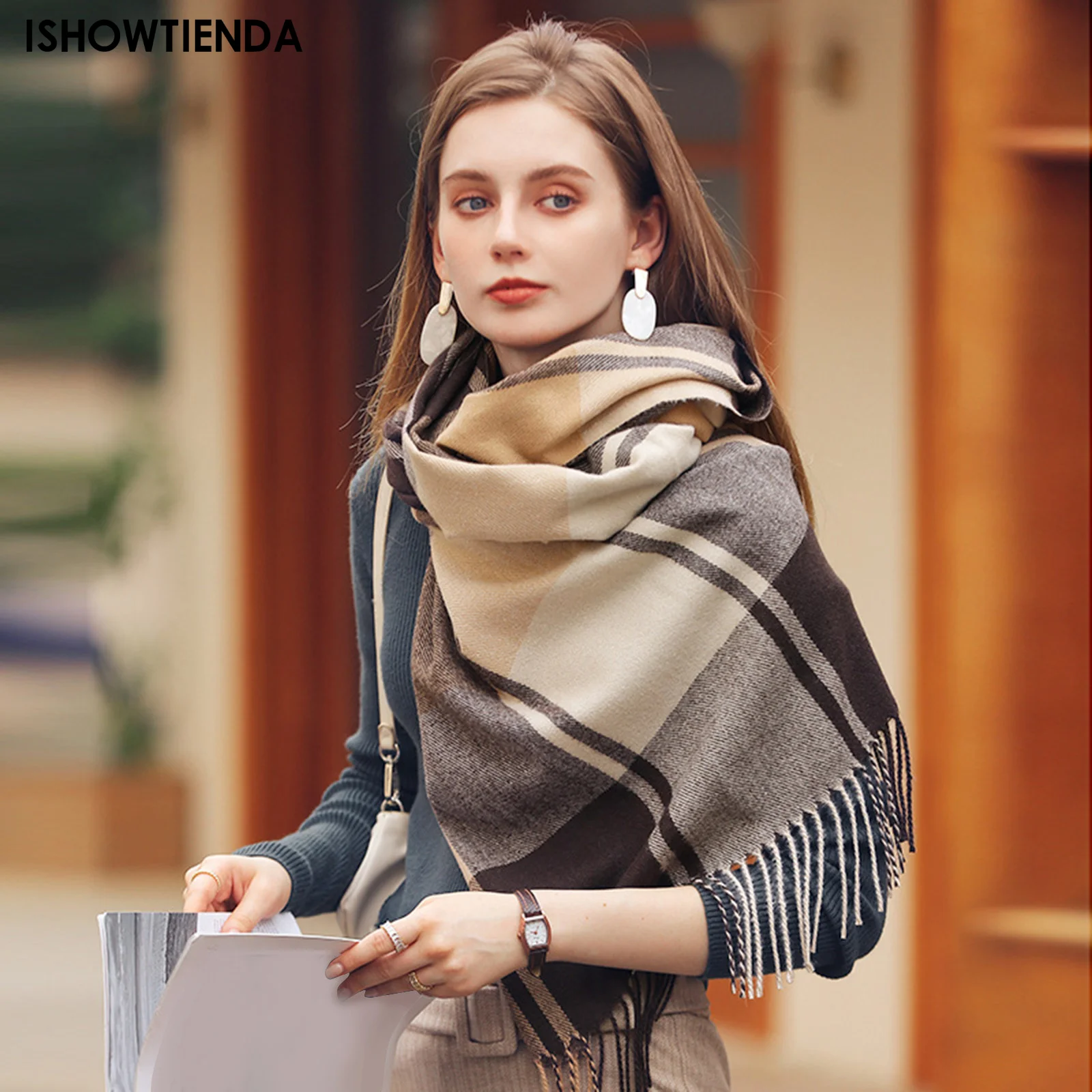 2023 Cotton Linen Scarf Women Designer Luxury Spring Winter Warm Scarfs Pashmina Hijabs Scarves Shawls Wraps Foulard Headband