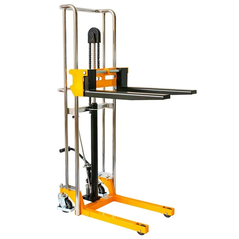 Mini Light Foot Hydraulic Stacker Small Forklift Single Operator Mold Lifter For Factory Equipment And Parts Handling Work