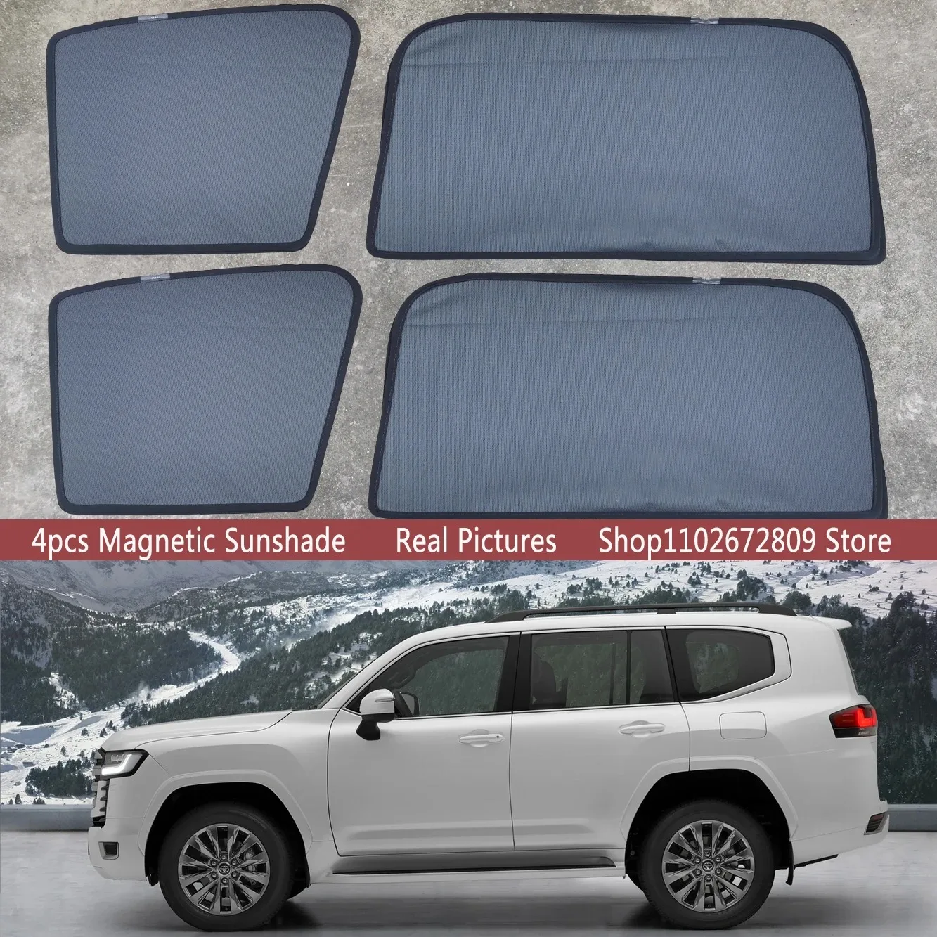 

Магнитные солнцезащитные шторки на лобовое стекло для Toyota Land Cruiser J300 300 2022-2026 2024 LandCruiser LC300