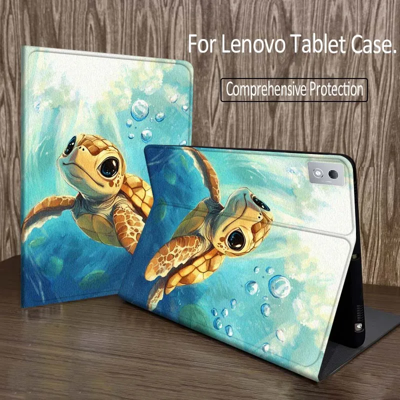 

Cartoon Sea Turtle Smile For Legion Xiaoxin Pad P12 Pro Y900 GT 2023 2025 12.1 12.7 14.5 inch Tablet Case