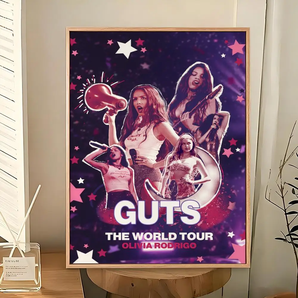 Musik Olivia Rodrigo Pop-Sängerin Poster PP Dekoratives Poster Wasserfester Druck Apartment Studentenwohnheim Büro Café Geschenk – Detail 18