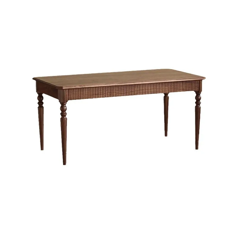 

Dining table, American, vintage, black walnut, dining table, simple, rectangular