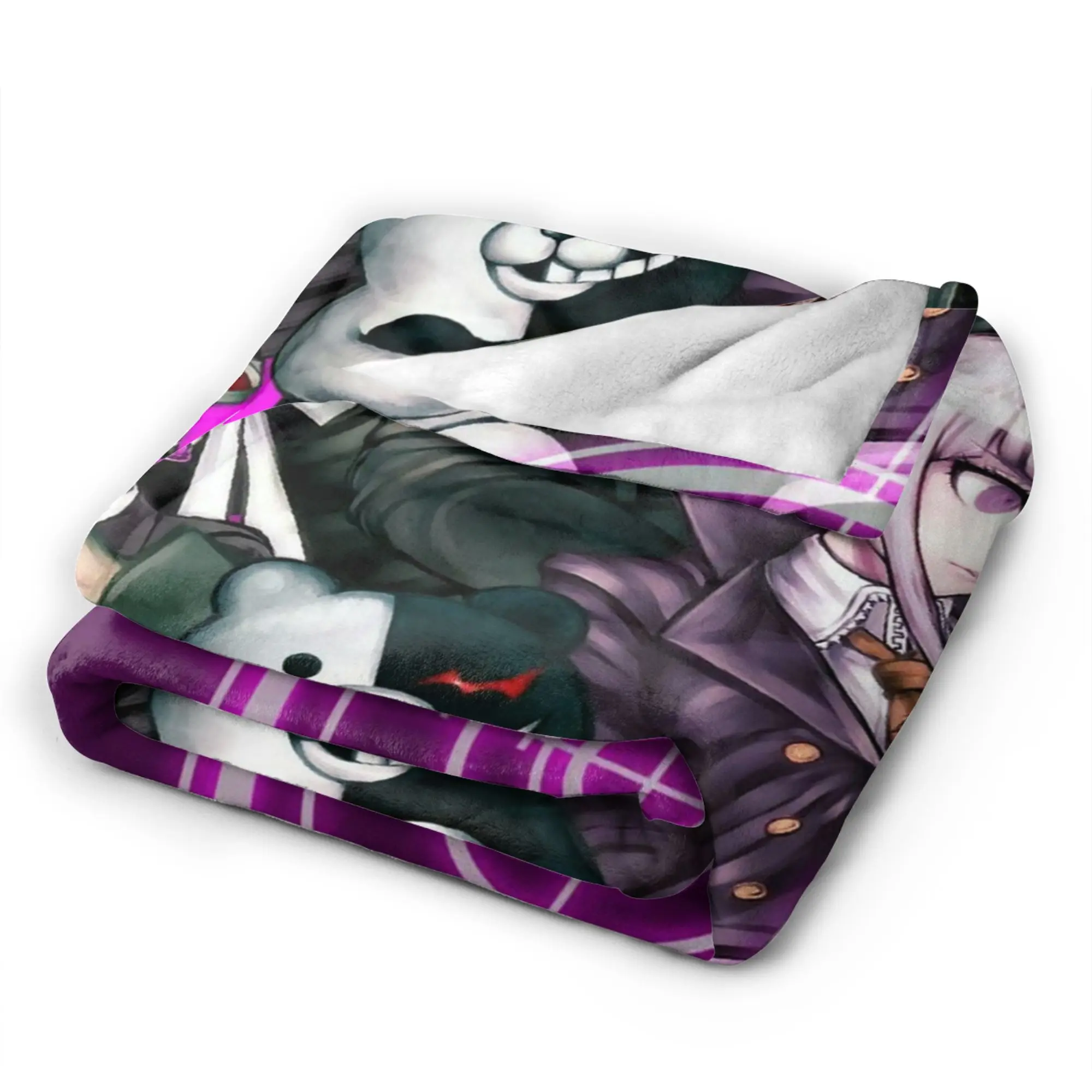 Danganronpa Flannel Blankets Spring Nagito Komaeda The Ultimate Warm Bedding Throws for Girls Boys Bedspread Sofa Bed Cover