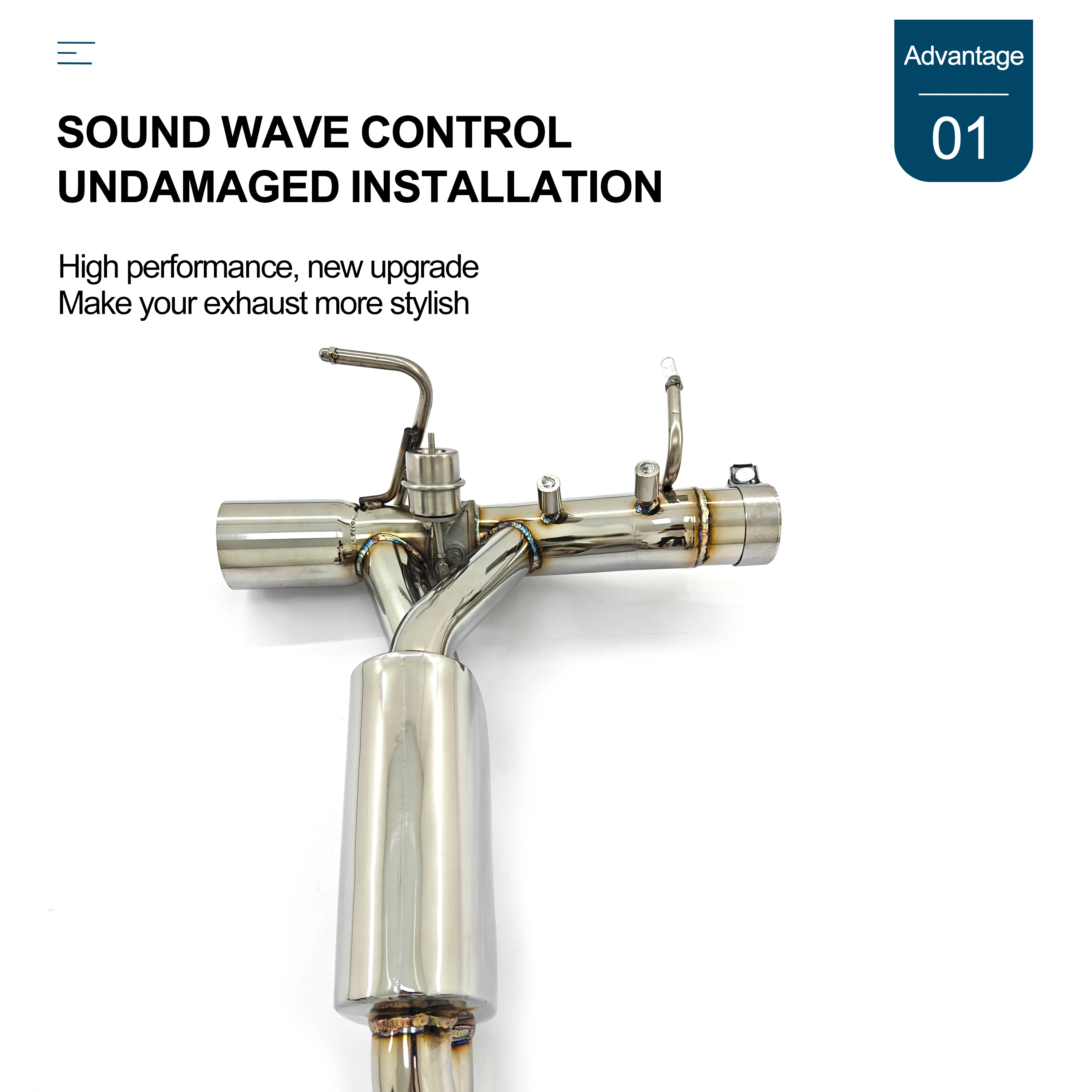 ظهر عادم CBNT F8 مناسب تمامًا لسيارة فيراري F8 Spider Tributo 3.9L V8 نظام عادم كاتم صوت Twin-Turbo Valvetronic