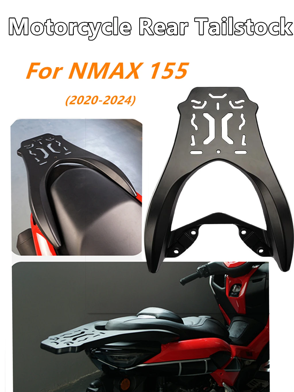 

For YAMAHA NMAX155 NMAX 155 Rear Tailstock Luggage Carrier Shelf Support Motorcycle Tailstock Modified Accessories 2020-2024