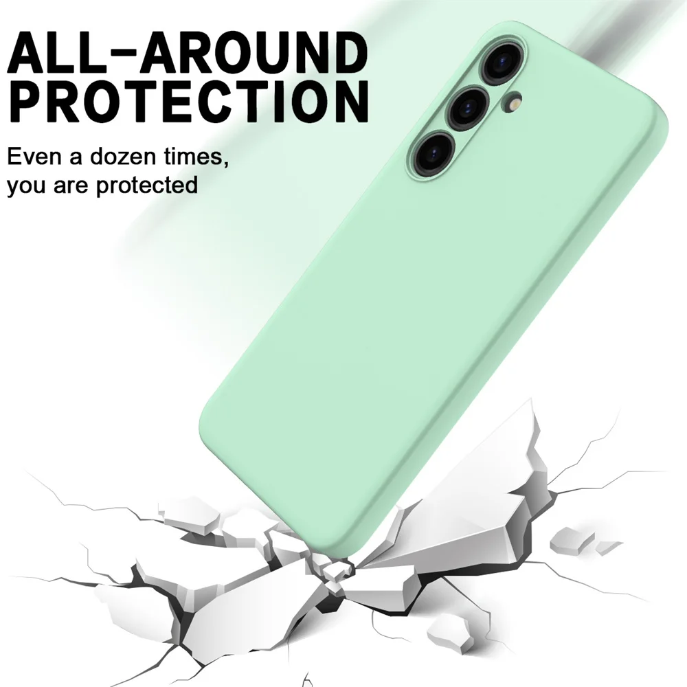 Delicate Liquid Silicone Camera Lens Protector Phone Cases For S23 S24 FE For Samsung Galaxy  S23 S24 S25 UItra Plus soft Cover - náhled 4