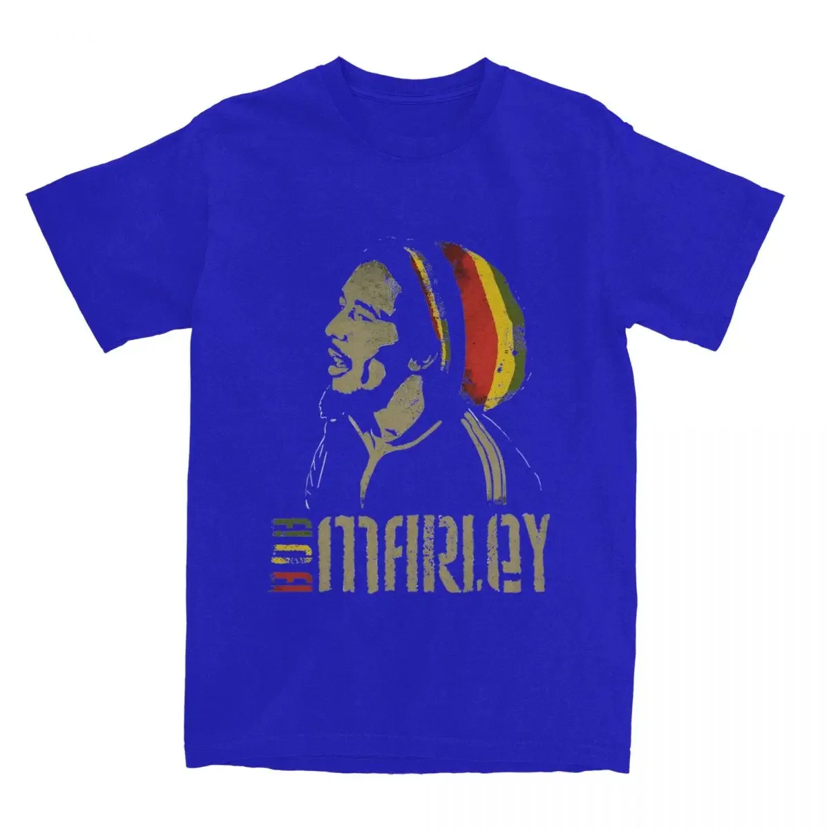 Men Rasta One Love Bob Marleys Raggae Mus Graph Printed Tee Shirt Accessories Vintage Cotton T Shirt Tops New Arrival Casual