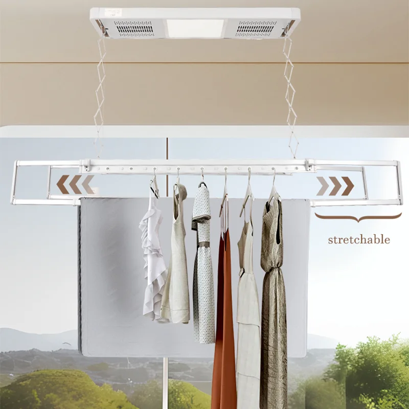 Rack de secagem elétrico de teto cabide inteligente rack de secagem de roupas inteligentes