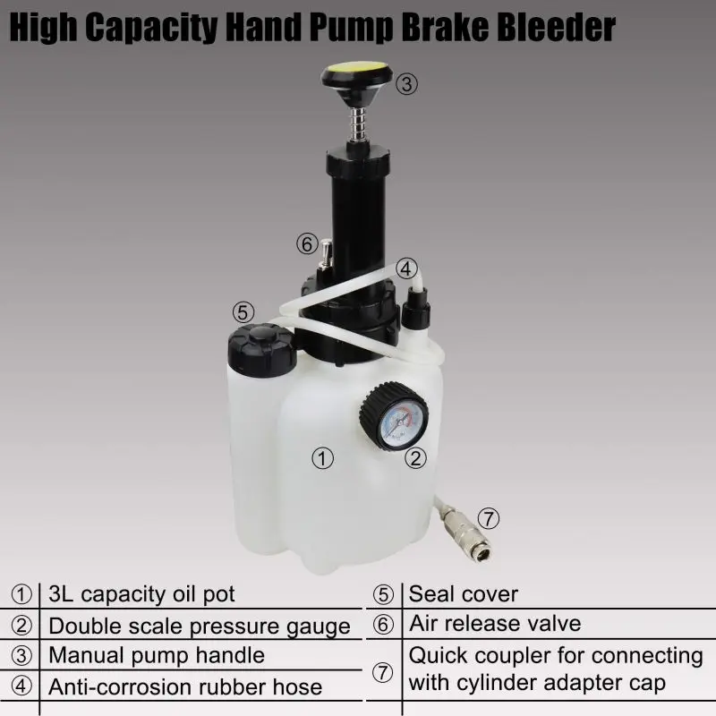 Manual kit sangrador fluido da embreagem do freio do carro mudança de óleo pote óleo sangramento mudança conjunto ferramenta sistema bomba mão