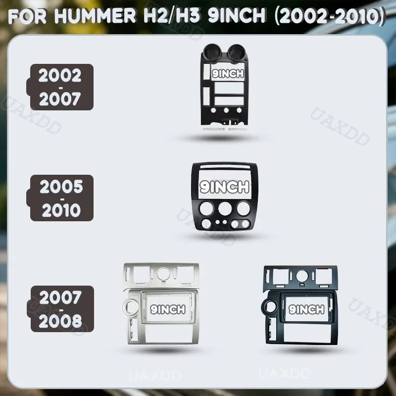 Accessories Automotive FOR HUMMER H2 H3 Dashboard Plastic Center Console Frame 2002‑2010 Kit CD Interior Car Fascia 9INCH Panel