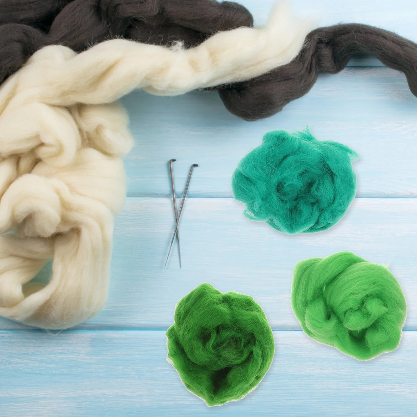 

8pcs Wool Felting Kit Complete Accessories DIY Crafts Needle Felting Set Portable Handmade Material For Children Parent-Child