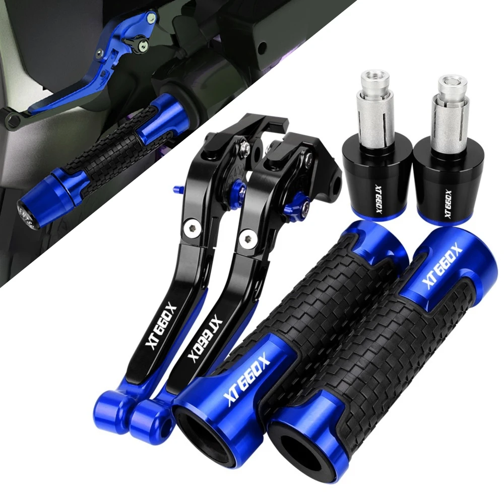 

For YAMAHA XT660X XT 660X XT660 2004-2016 Motorcycle Accessories Extendable Adjustable Brake Clutch Levers Handlebar Grips Ends