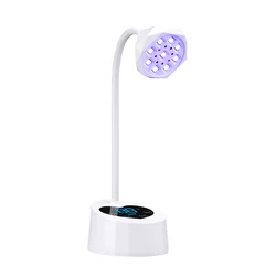 Lámpara de uñas inalámbrica LED UV secador de uñas recargable detección automática Control táctil luz de uñas de secado rápido 360 °   Lámpara de mesa flexible