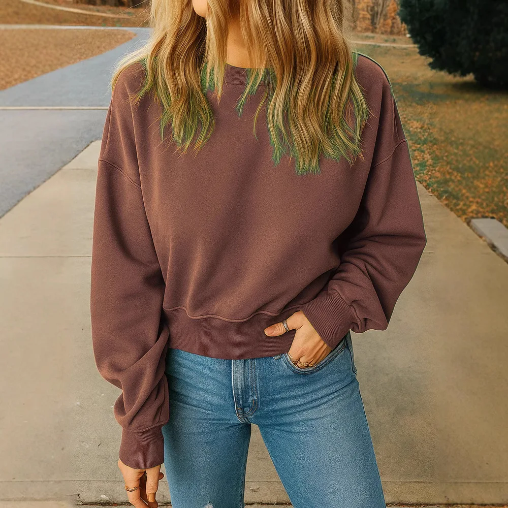 Damskie bluzki na jesień i zimę, codzienne bluzy z długim rękawem, wkładane przez głowę, bluza z kapturem, толстовка, 가을 후드티