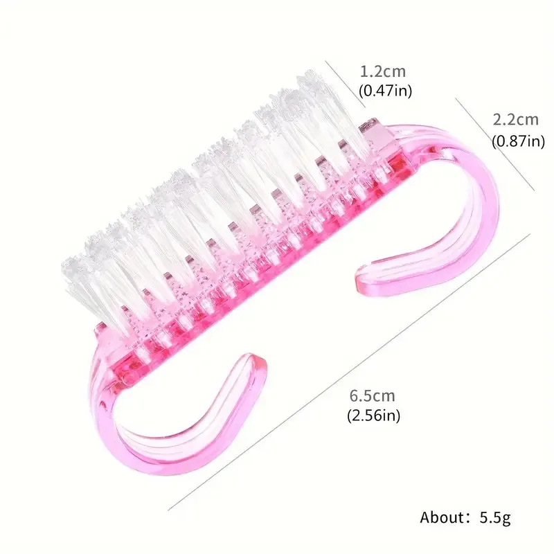 1/10pcmix színben kezelni Alvadás Köröm ecsettel Cserjés takarító brushes számára Fokhagymagerezd majd nails tisztább Körömápoló brushes számára diy/garden/kitchen