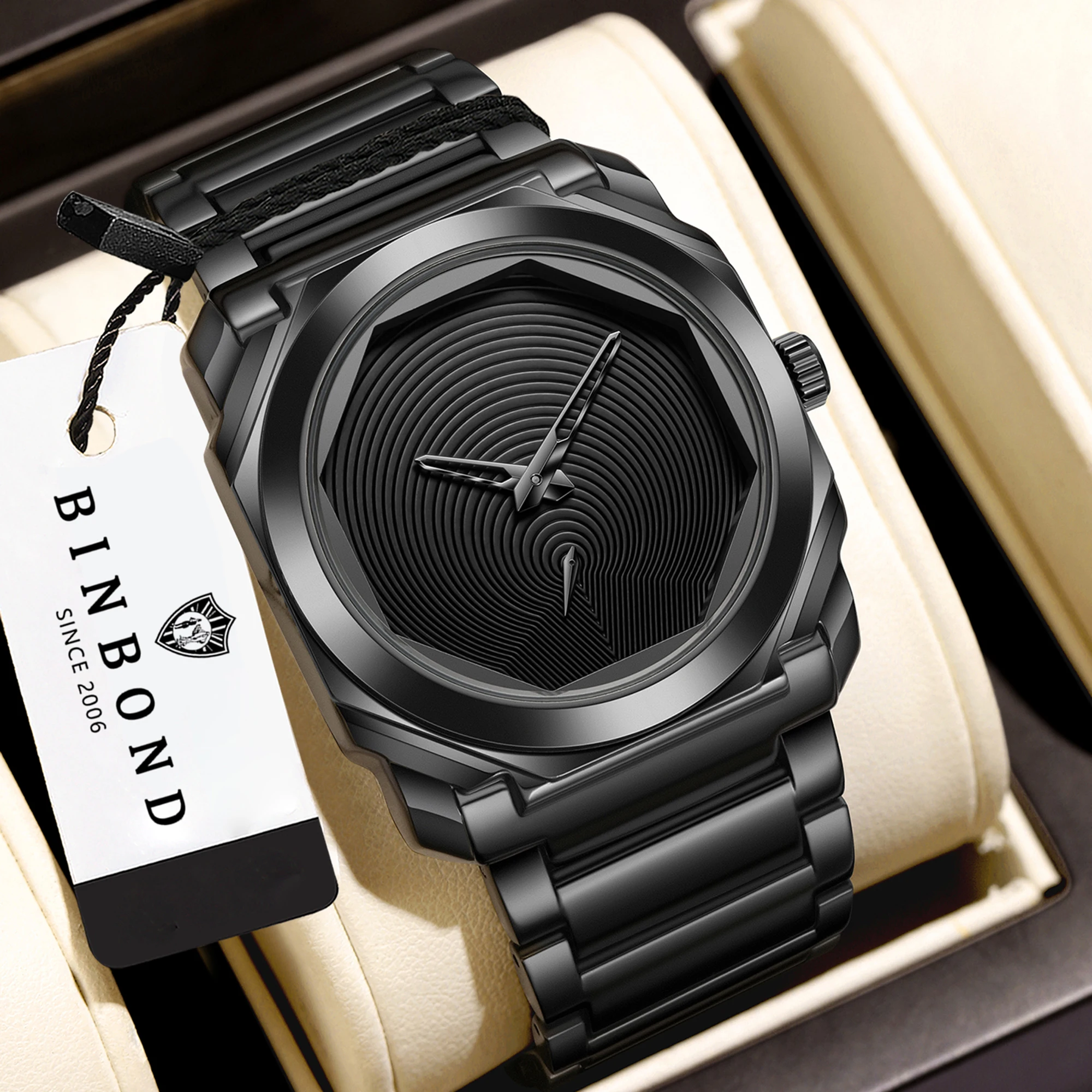 Jam Tangan Quartz BINBOND Untu - Smartwatch Luxury Watches For Men ulasan dan harga